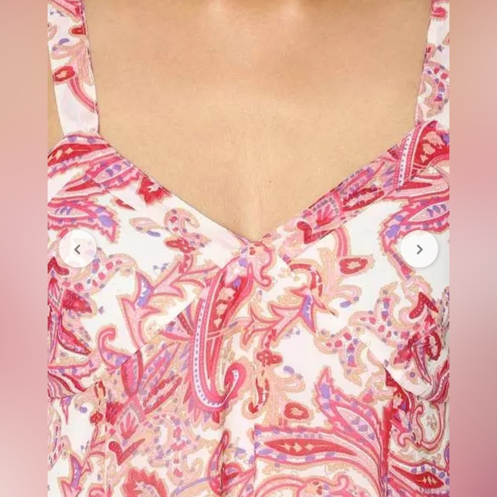 Sassfras Pink and White Paisley Dress - Picture 2 of 10